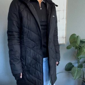 Columbia Womens heavily long hooded jacket
